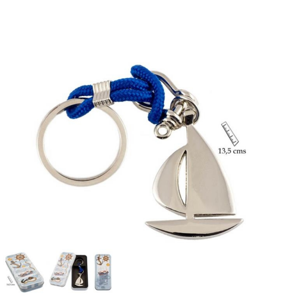 LLAVERO VELERO CON CUERDA