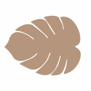SALVAMANTEL HOJA BEIGE