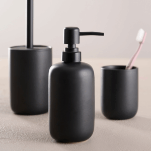 JUEGO DE BAÑO NEGRO