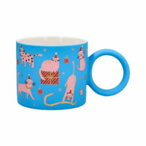 MUG AZUL GATOS