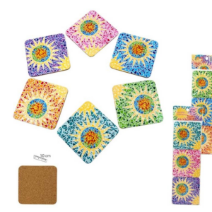 POSAVASOS GAUDI MULTICOLOR SET 6
