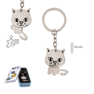 LLAVERO GATO CABEZA MOVIMIENTO