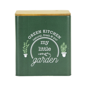 CAJA METAL C/TAPA MADERA