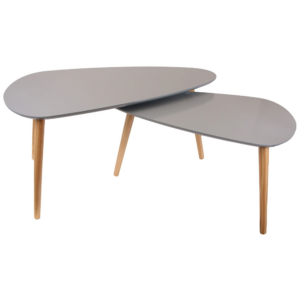 MESAS NIDO GRISES SET 2