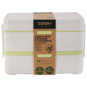 FIAMBRERA 2 PISOS C/CUBIERTOS