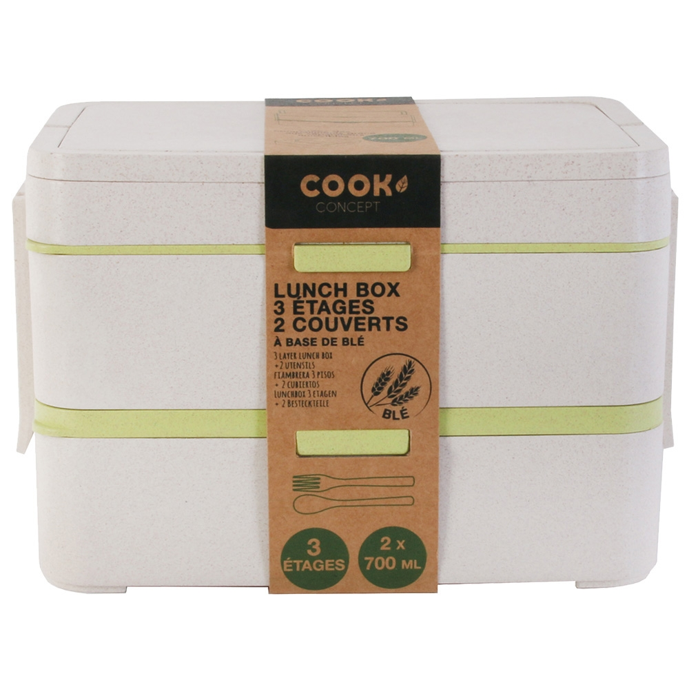 FIAMBRERA 2 PISOS C/CUBIERTOS