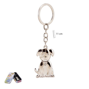 LLAVERO PERRO CON PIEDRAS