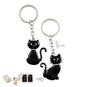 LLAVERO GATO NEGRO SURT.