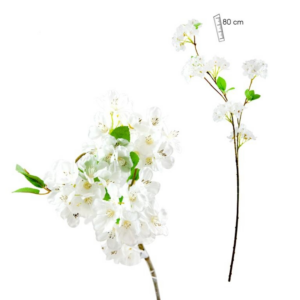 FLOR RAMA ALMENDRO BLANCA 80cm