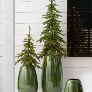 JARRON PORCELANA VERDE